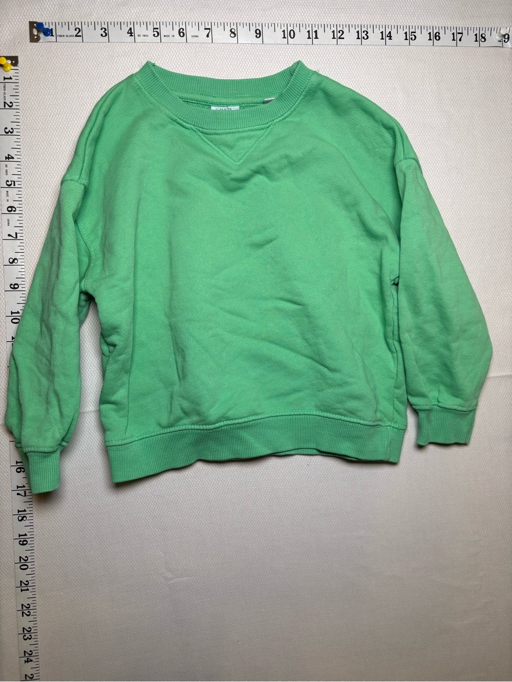 Zara Kids Green Crewneck Sweatshirt Size 2-3 Years / 98